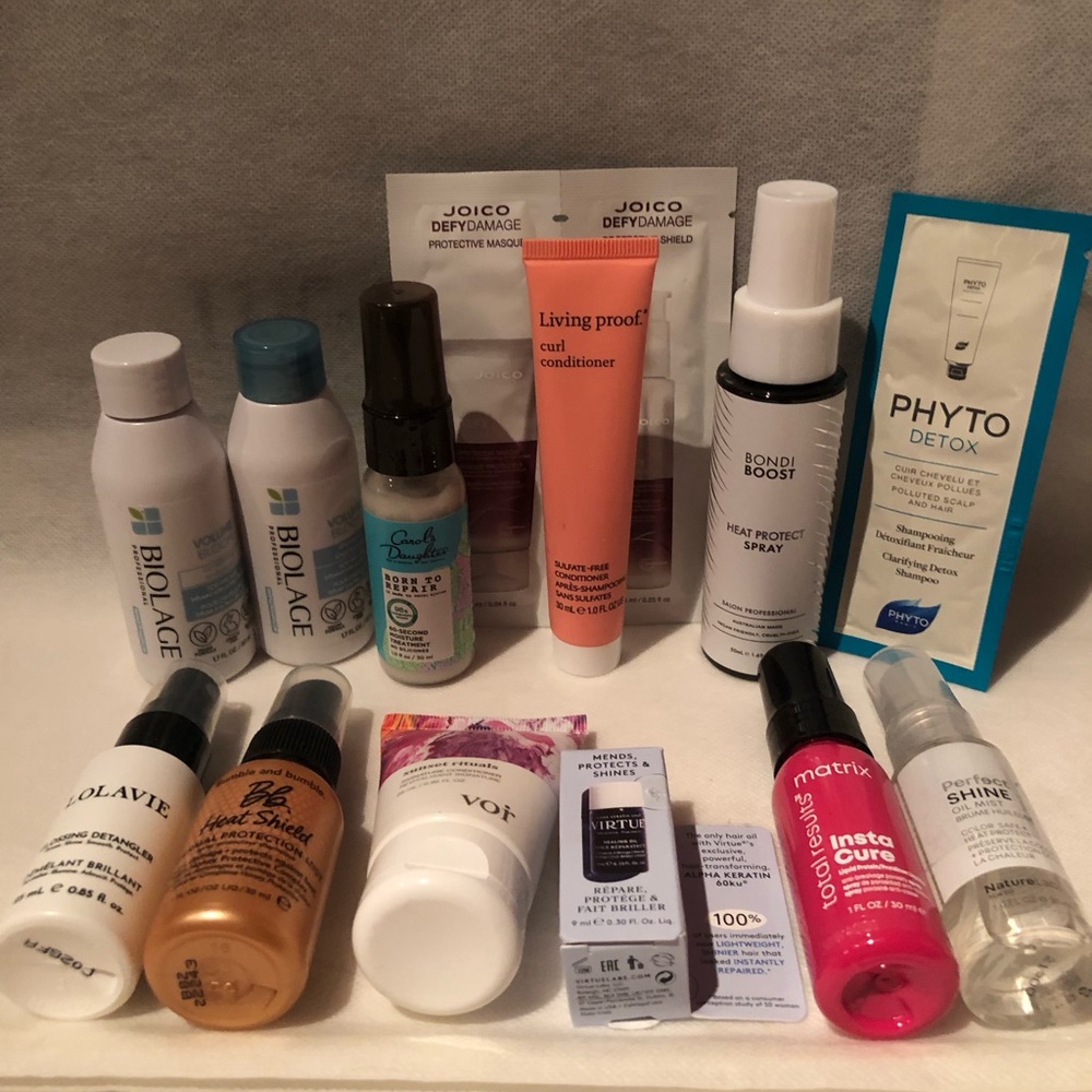 NWT 14 piece Luxury Hair Set with gift pouch.
